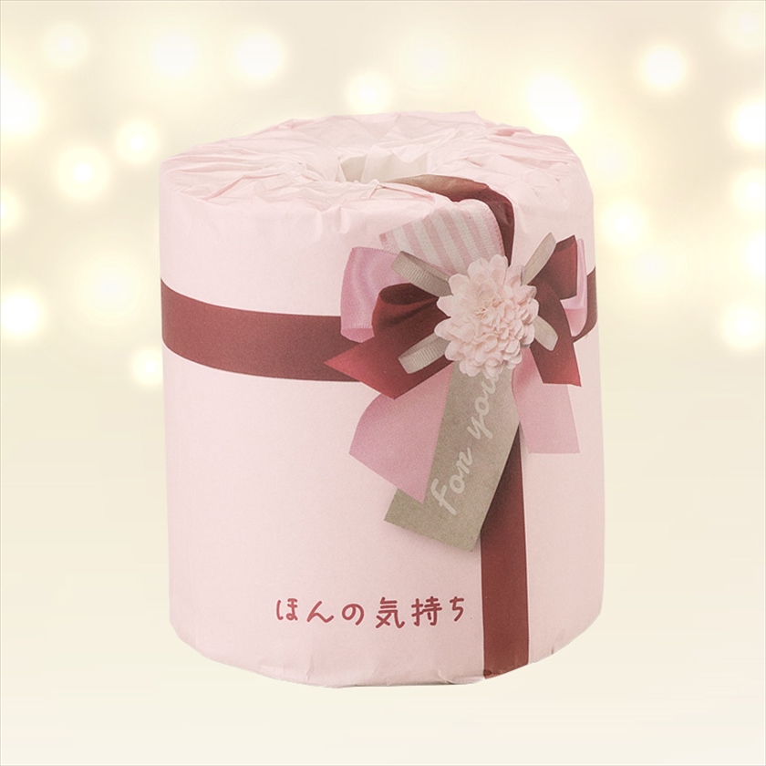 リボン／トイレットロール　ほんの気持ち(赤リボン)