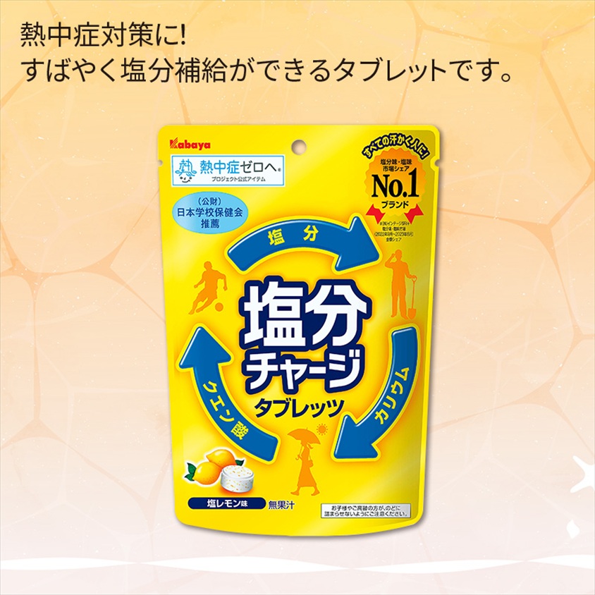 塩分チャージ　タブレッツ　塩レモン