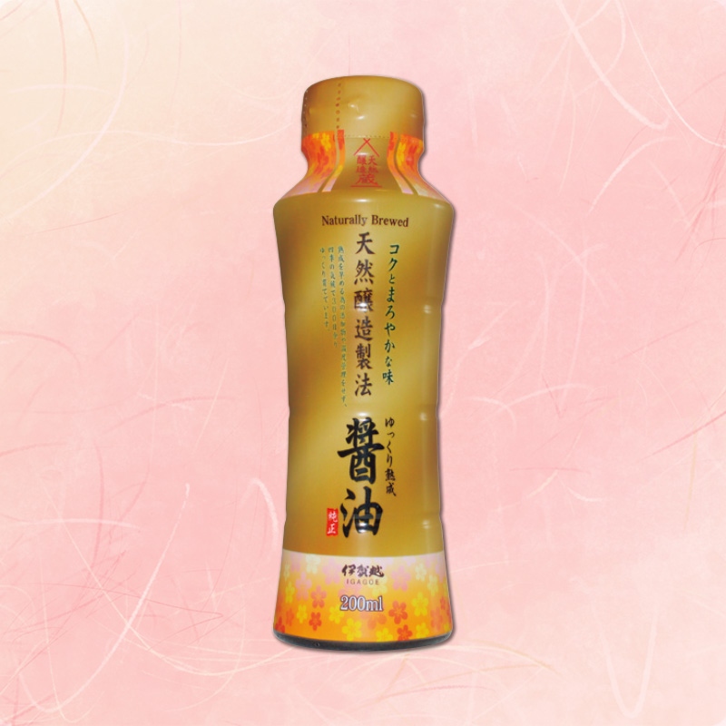 伊賀越　天然醸造製法　醤油200ml