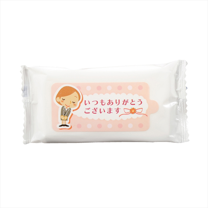 「ありがとう」ﾐﾆｳｪｯﾄﾃｨｯｼｭ10枚入　ﾋﾟﾝｸ