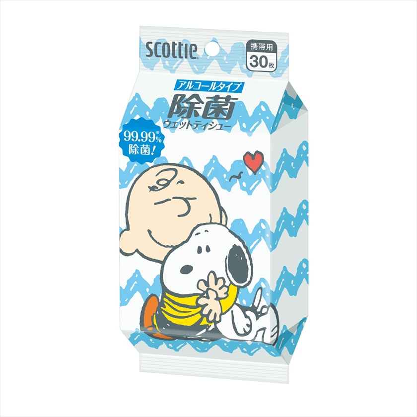 ｽｺｯﾃｨ除菌ｳｪｯﾄﾃｨｼｭｰ ｽﾇｰﾋﾟｰ30枚入 ｱﾙｺｰﾙ