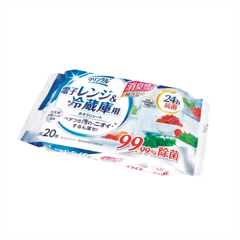 ｸﾘﾝｸﾙおそうじｼｰﾄ 電子ﾚﾝｼﾞ冷蔵庫用20枚