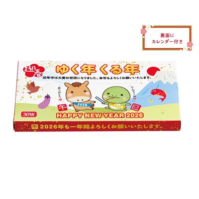 ゆく年くる年BOXティッシュ30Ｗ　午