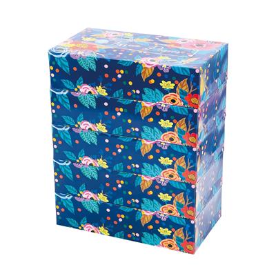 エコフラワーBOXティッシュ150W5個組