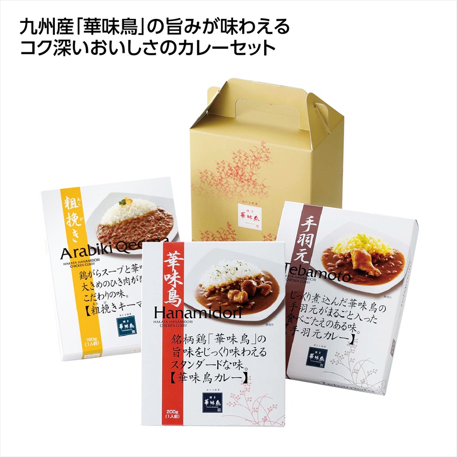 博多華味鳥 カレー３食入 ※個人宅配送不可