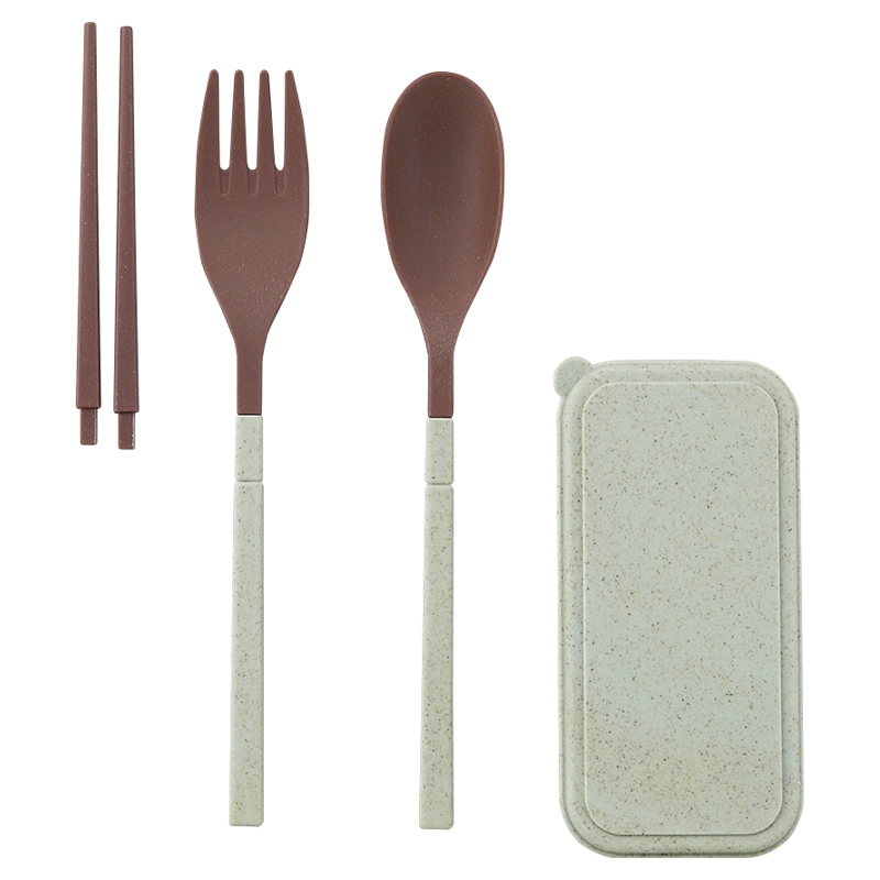 スフィア・バンブーファイバーカトラリー3点セット（ミント）