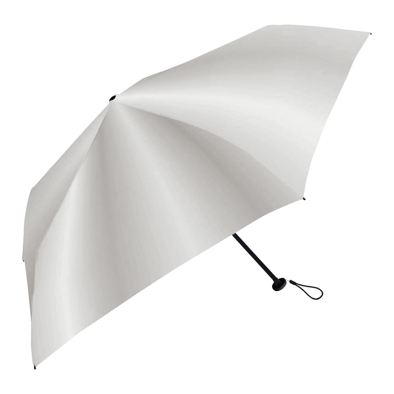 UVレイズ晴雨兼用軽量折りたたみ傘（シルバー）