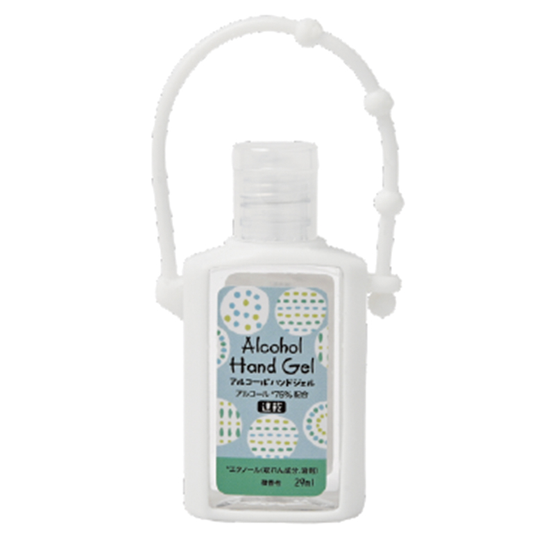 アルコール75%配合 ハンドジェル29ml（白ケース）／ラベル作成代込み