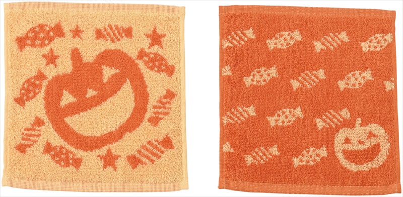 ハロウィン・ジャガード織りハンドタオル