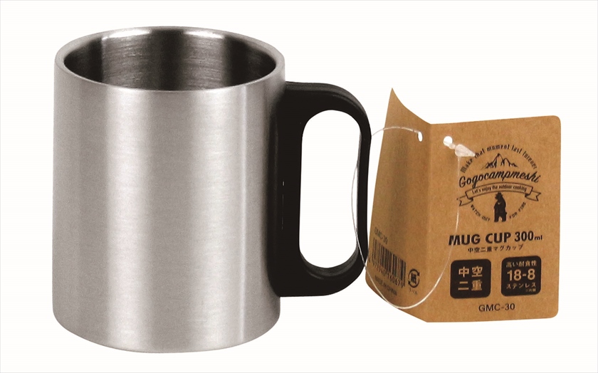 ◆ GMC-30 GoGoキャンプメシ／中空二重マグカップ　300ml