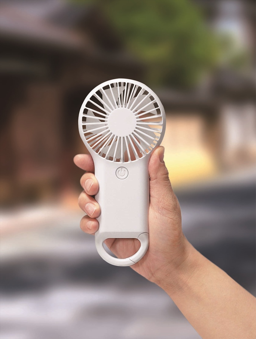 ◆ HAN-01W ミニハンディファン （電池式） ホワイト