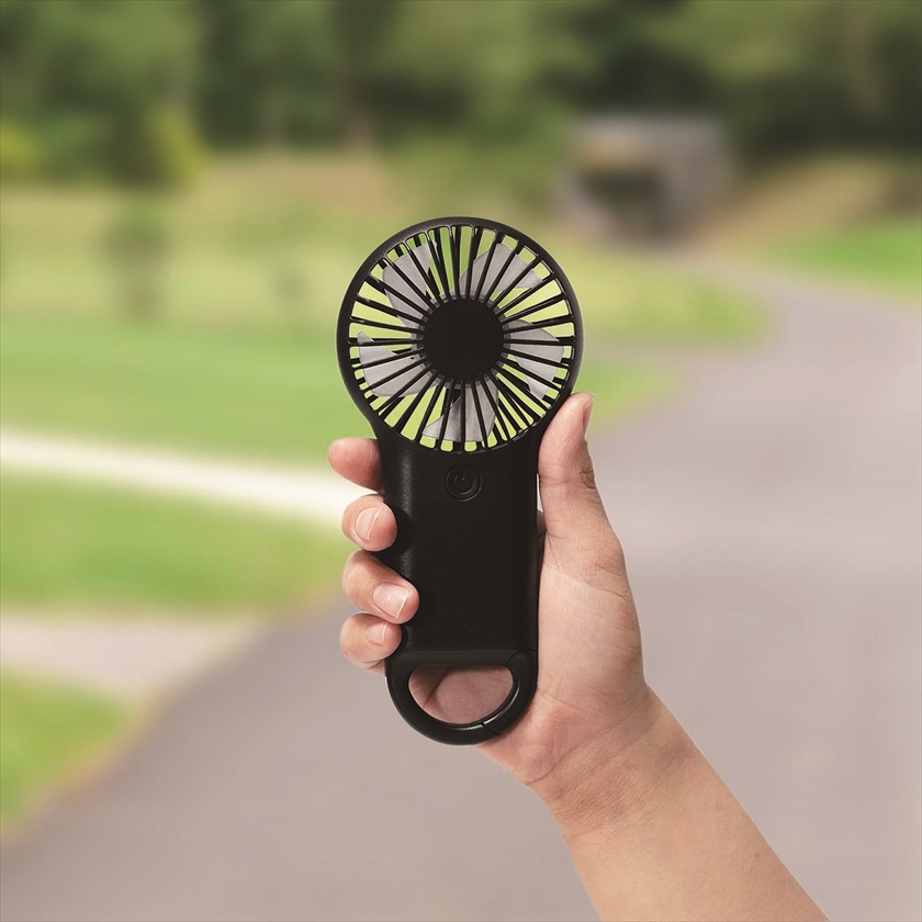◆ HAN-01B ミニハンディファン （電池式） ブラック