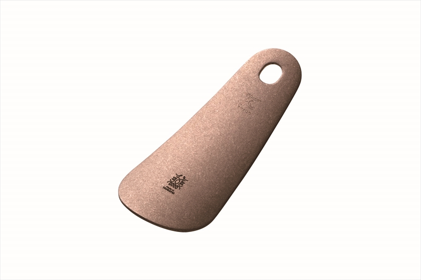 5106 靴ベラ （革付き） ／純銅 ダメージ仕様