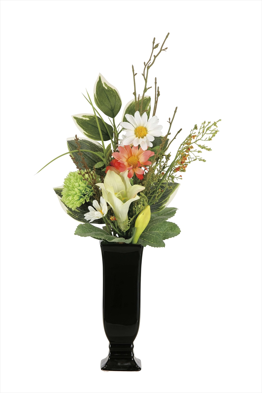 マーガレット（器付） ※人工植物です。生花ではございません。