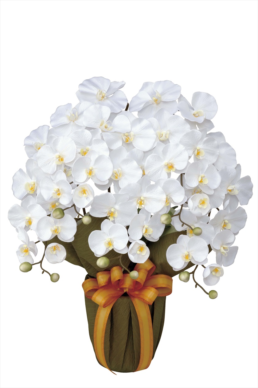 ｴﾚｶﾞﾝﾄ胡蝶蘭5本立W ※人工植物です。生花ではございません。