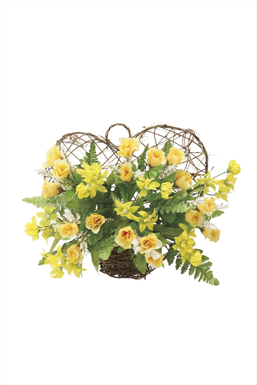 壁掛けﾂｲﾝﾊ-ﾄ ※人工植物です。生花ではございません。