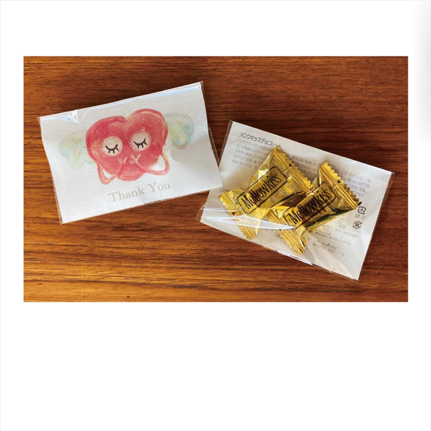 プチギフトメロウキッスチョコレート２個入「ハート」