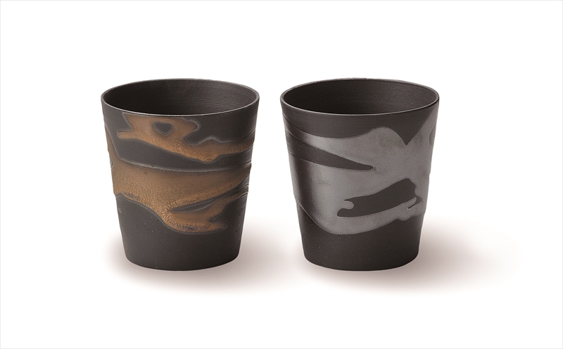 金銀流し ロックカップペア（木箱入）