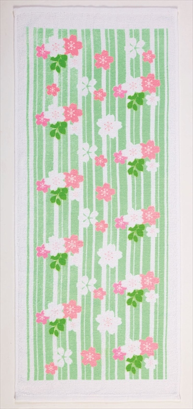 さくら模様フェイスタオル