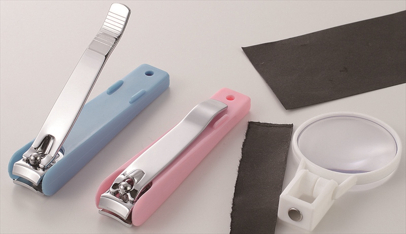 拡大レンズ付特大爪切り