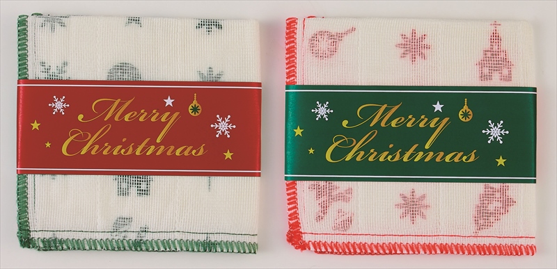 年末のプロモーション大特価！ クリスマス・かや織りテーブルふきん｜ノベルティ・販促品・記念 シンク周り用品