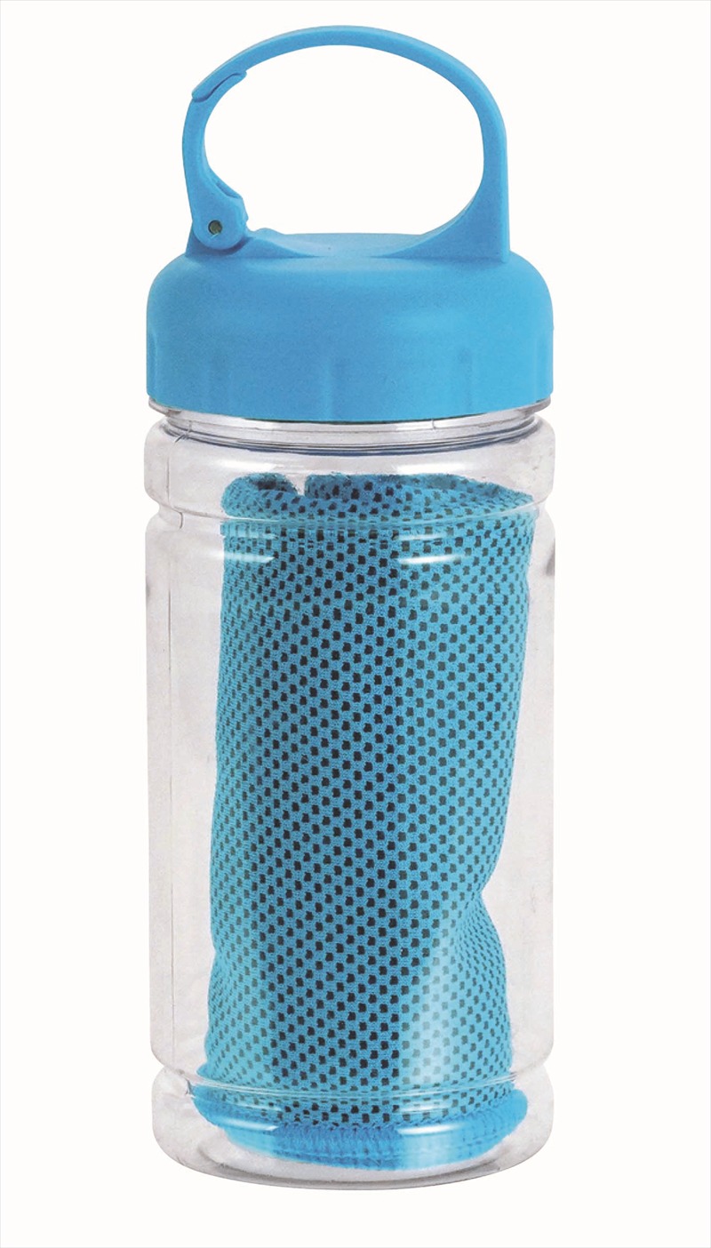 ◆ HK-02 カラビナボトル入りクーリングタオル