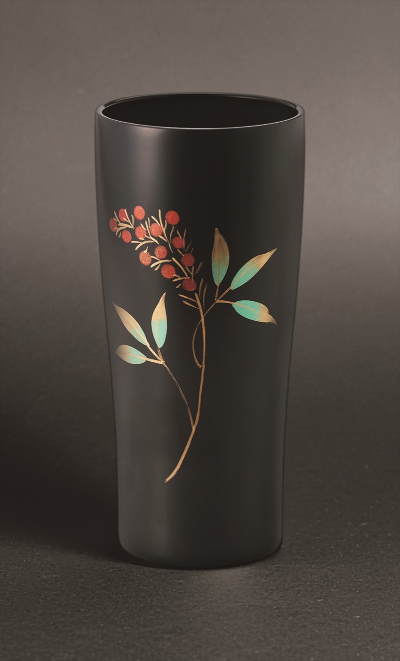 ◆ AZ-11 会津巻き 真空二重ステンレスタンブラー 450ml 南天