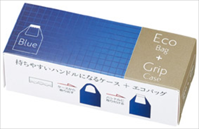 エコバッグinグリップケース(ﾌﾞﾙｰ)｜ノベルティ・販促品・記念品