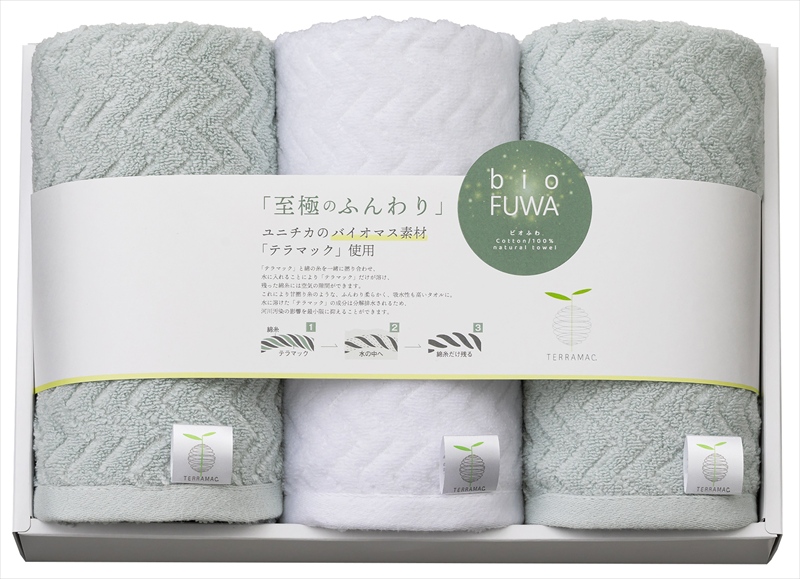 bio FUWA フェイスタオル3P｜フェイスタオル×3枚