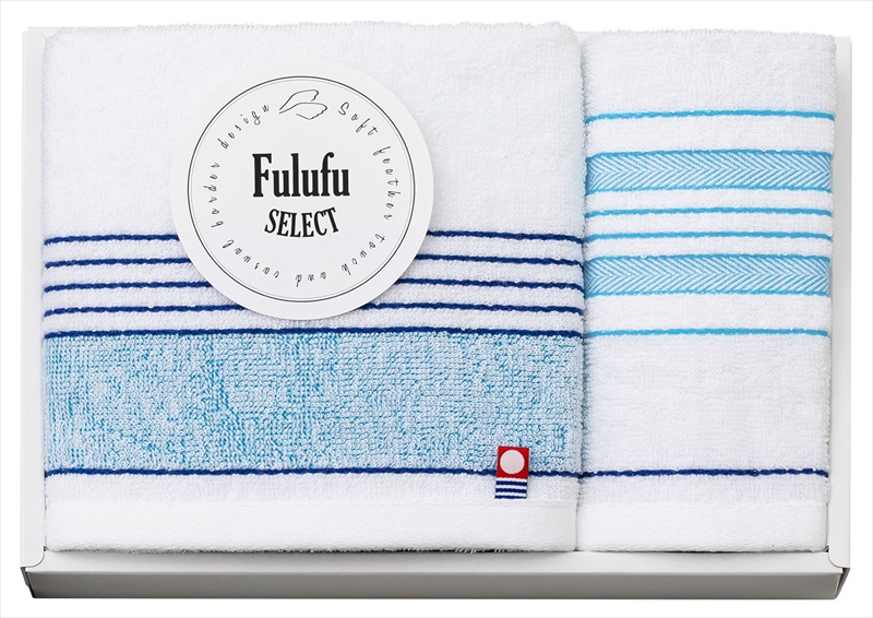 今治 Fulufu SELECT タオルセット｜フェイスタオル×1枚ウォッシュタオル×1枚