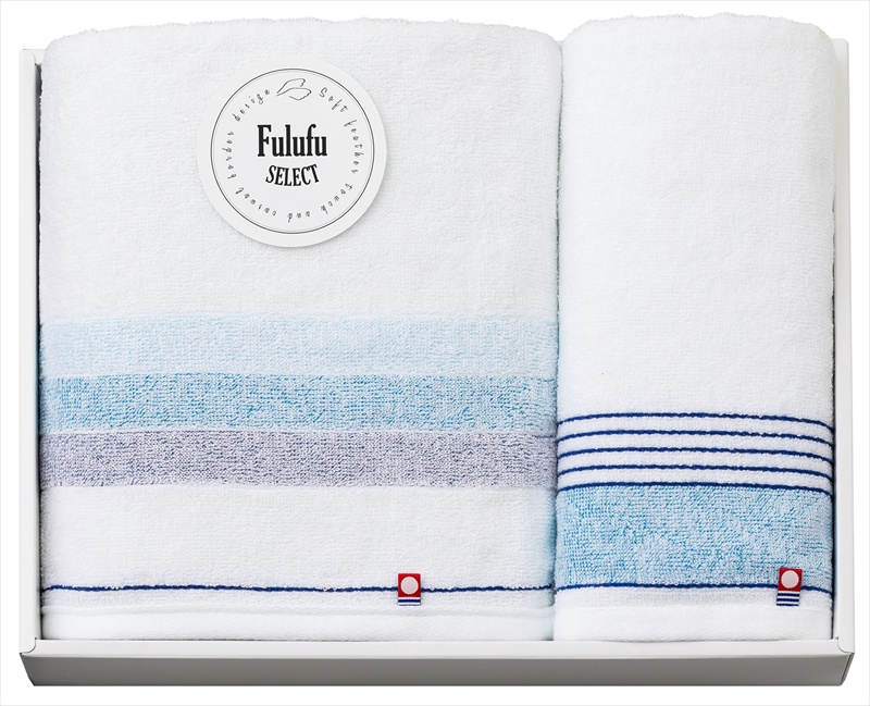 今治 Fulufu SELECT タオルセット｜バスタオル×1枚フェイスタオル×1枚