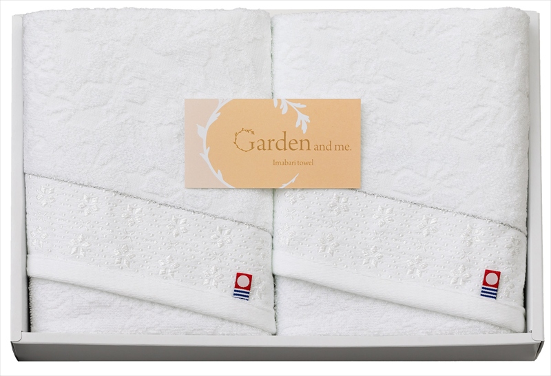 今治 Garden＆me フェイスタオル2P｜フェイスタオル×2枚