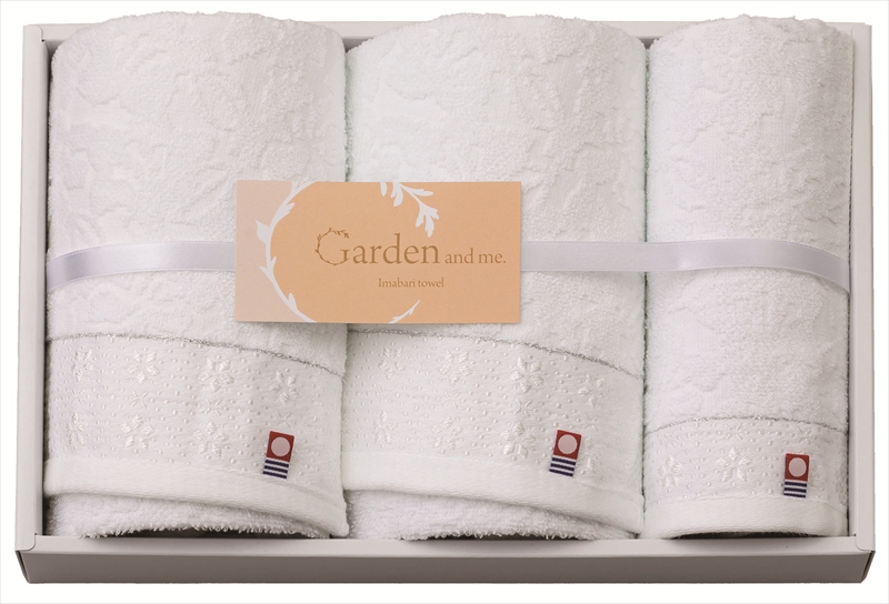 今治 Garden＆me タオルセット｜フェイスタオル×2枚ウォッシュタオル×1枚