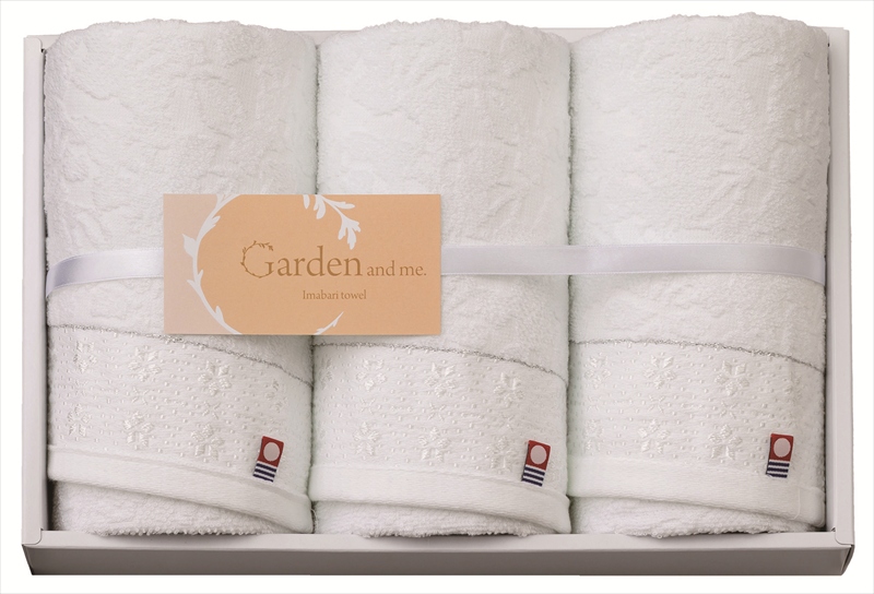 今治 Garden＆me フェイスタオル3P｜フェイスタオル×3枚