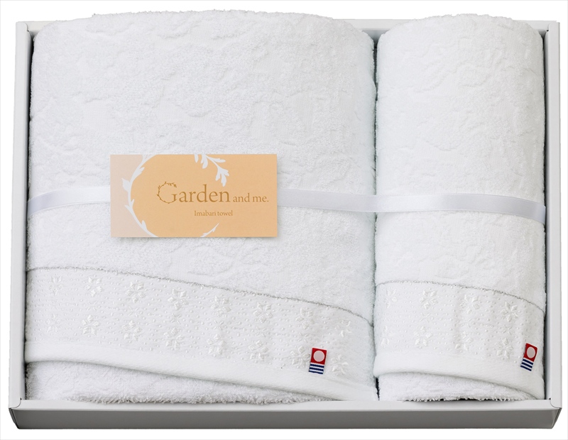 今治 Garden＆me タオルセット｜バスタオル×1枚フェイスタオル×1枚