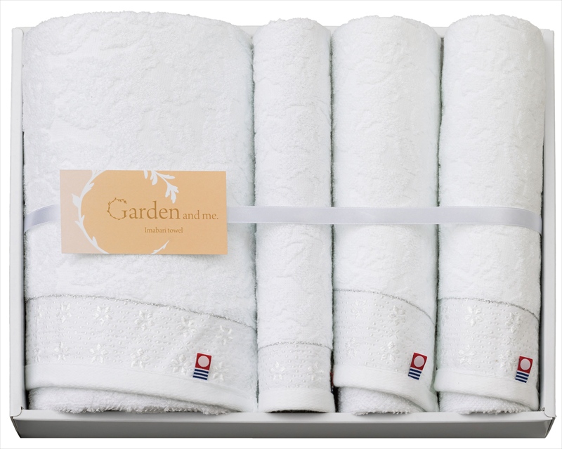 今治 Garden＆me タオルセット｜バスタオル×1枚フェイスタオル×2枚ウォッシュタオル×1枚