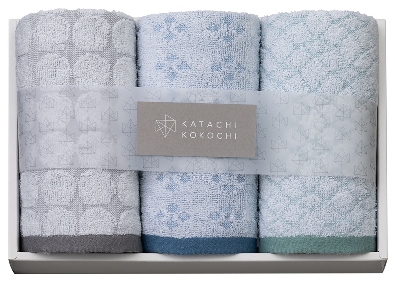 KATACHI KOKOCHI フェイスタオル3P｜フェイスタオル×3枚
