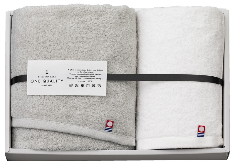今治 ONE QUALITY タオルセット｜フェイスタオル×1枚ウォッシュタオル×1枚
