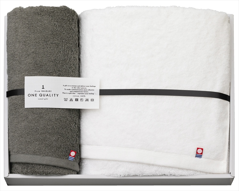今治 ONE QUALITY タオルセット｜バスタオル×1枚フェイスタオル×1枚