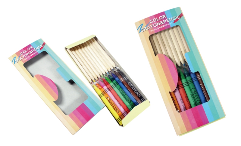 クレヨン＆色鉛筆19Pセット