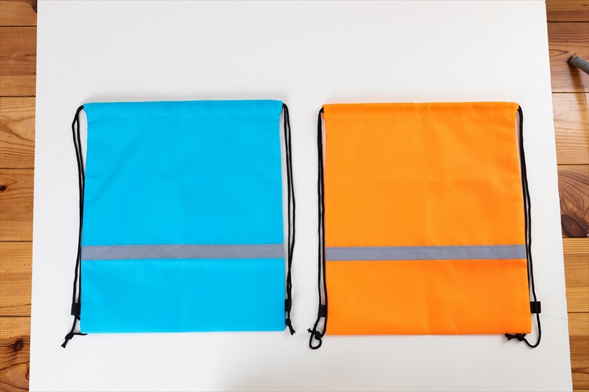 反射テープ付きナップサック