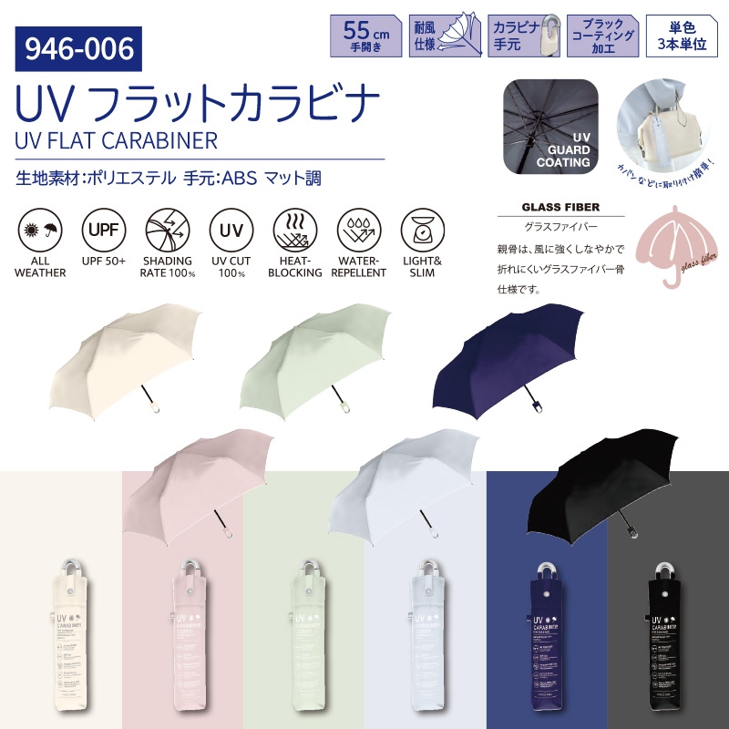 UV フラットカラビナ折