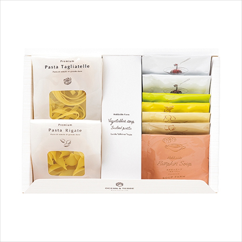 北海道 Premium海鮮ﾊﾟｽﾀ&野菜ｽｰﾌﾟｾｯﾄA