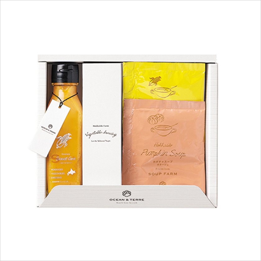 北海道 野菜ﾄﾞﾚｯｼﾝｸﾞｽｲｰﾄｺｰﾝ&ｽｰﾌﾟｾｯﾄ