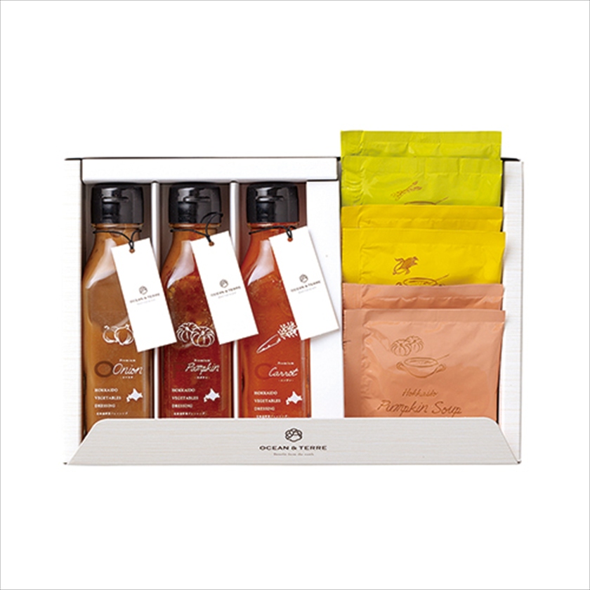 北海道 野菜ﾄﾞﾚｯｼﾝｸﾞ&ｽｰﾌﾟ3種ｾｯﾄ