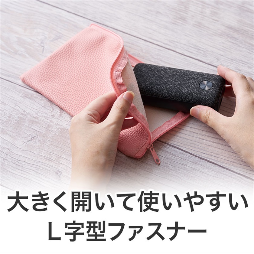 tomotomo◎Handmade L字型ポーチ❣️ファスナーポケット◎ 簡単‼︎ L字ファスナーポーチの作り方 ファスナーポケット付き