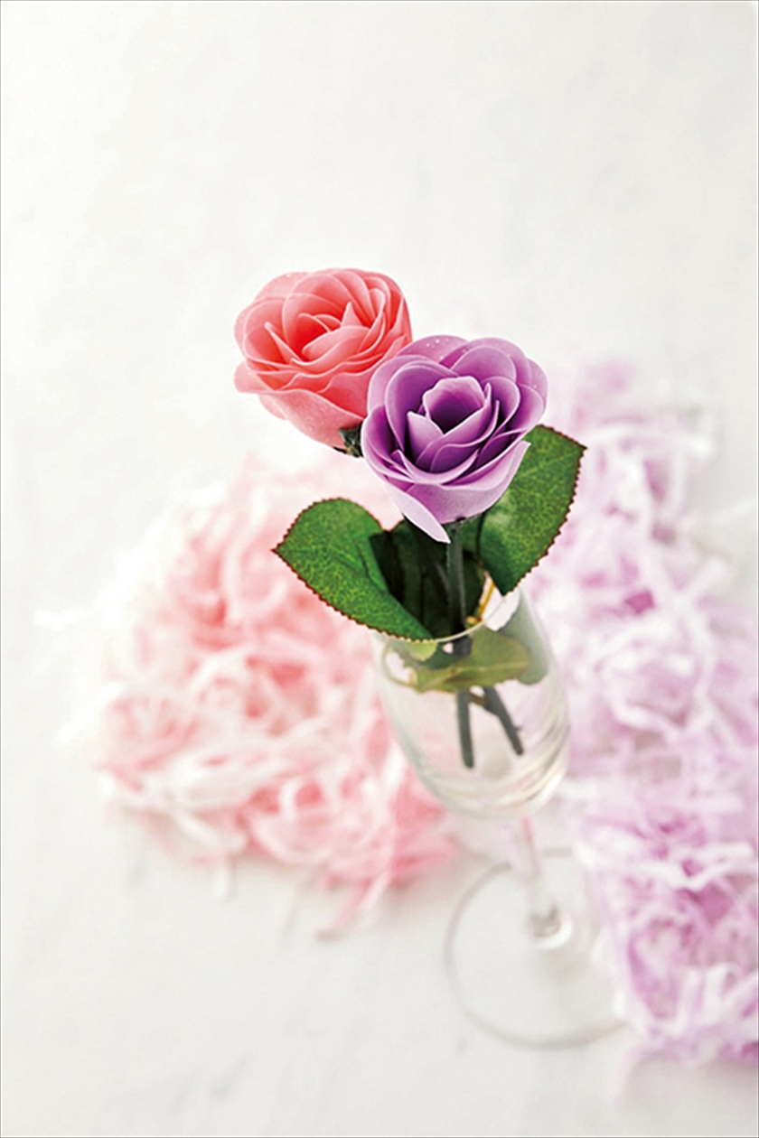 フラワーソープ　ローズ一輪プラケース入り