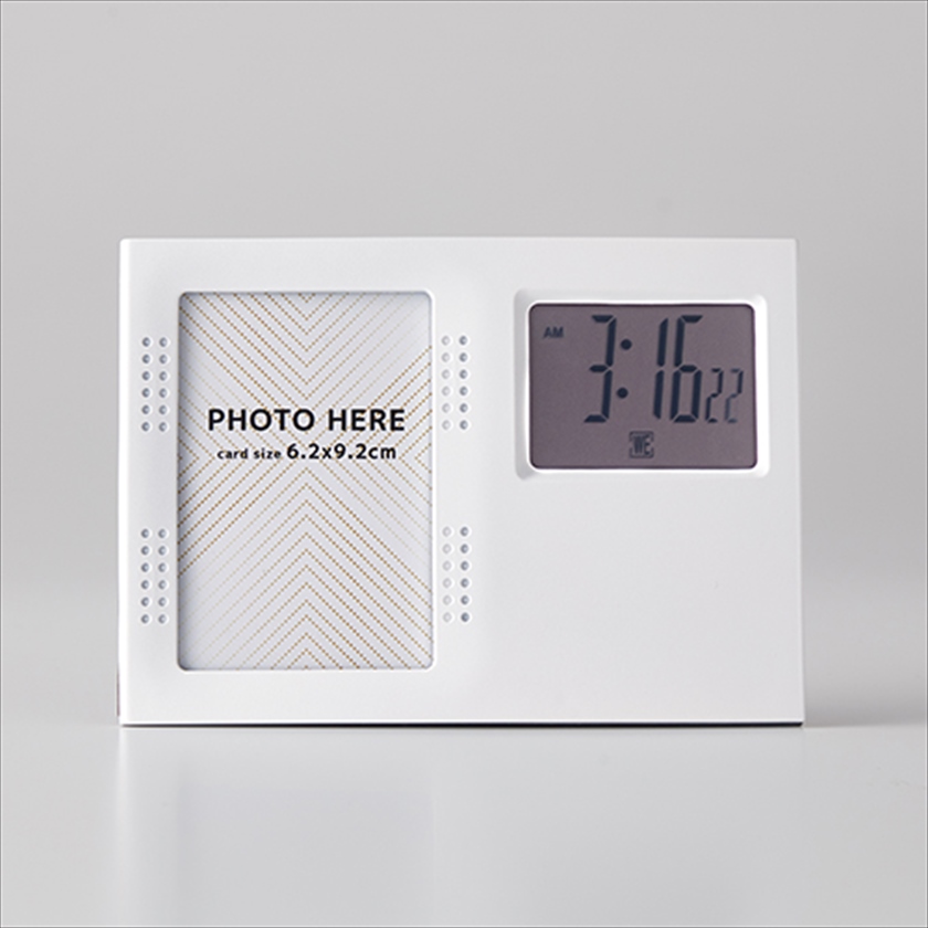デジタルクロック（フォトフレーム付）