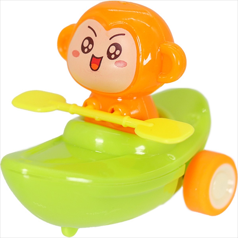 おさるさんボートプルバック｜ノベルティ・販促品・記念品・名入れ