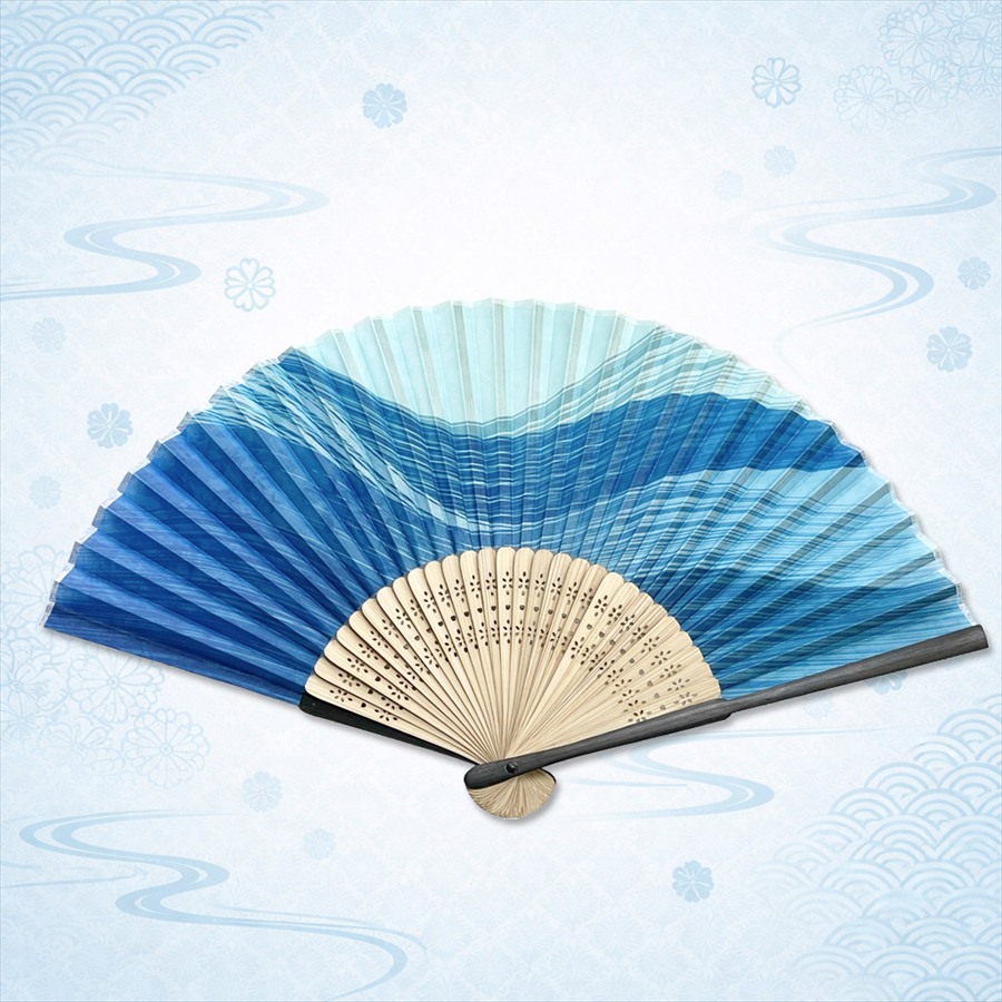親黒染扇子　流水（りゅうすい）